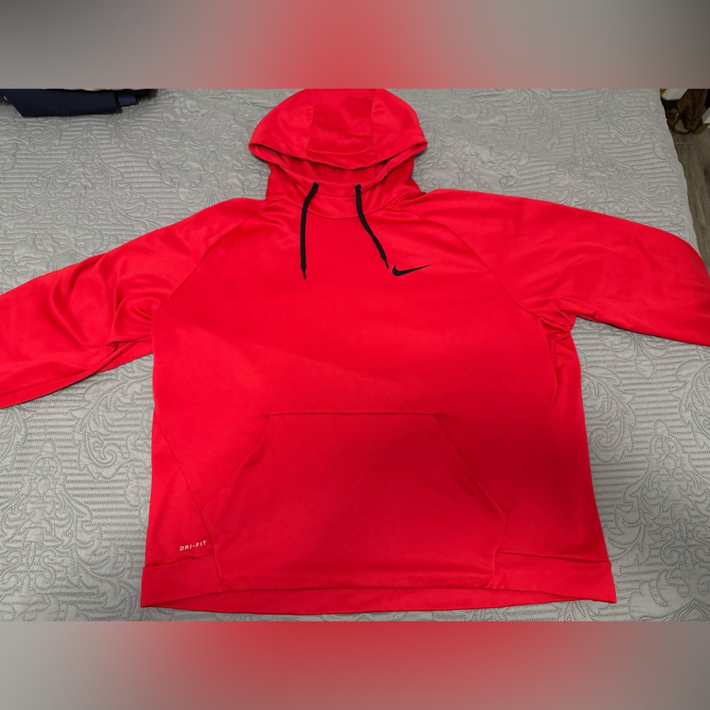 Nike Red Hoodie with Black Details